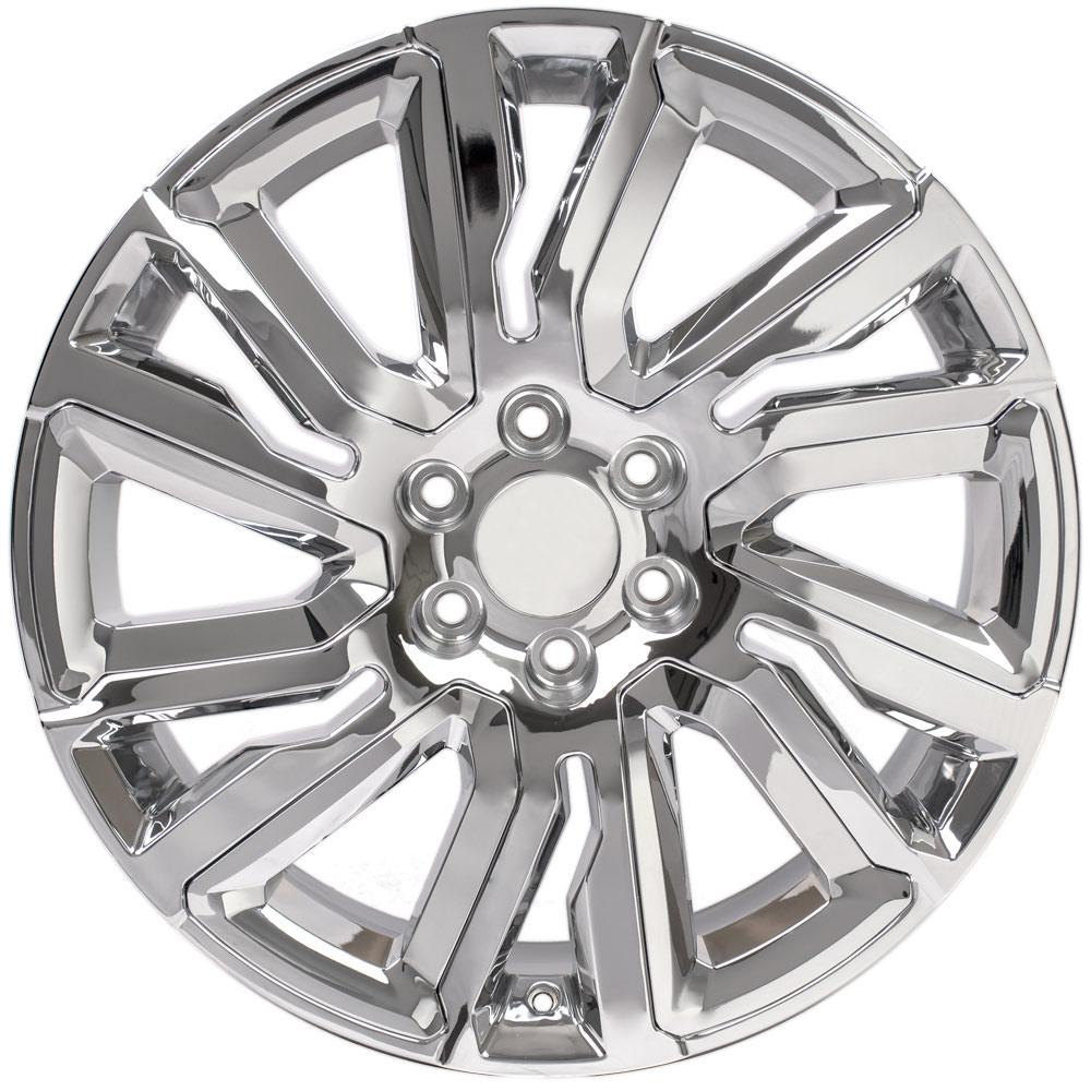 22x9 OE Wheels CV39 Chrome with Chrome Insert Wheel 6x5.5 (28mm)