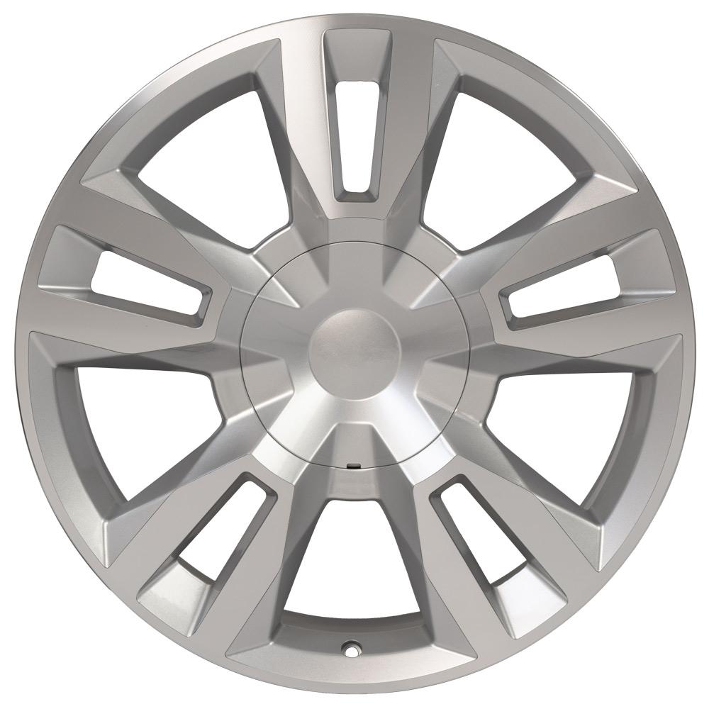 22x9 OE Wheels CV40 Silver Machined Wheel 6x5.5 (24mm)