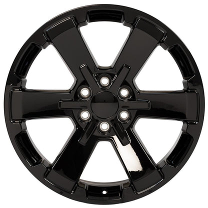 22x9 OE Wheels CV41B Gloss Black Wheel 6x5.5 (24mm)