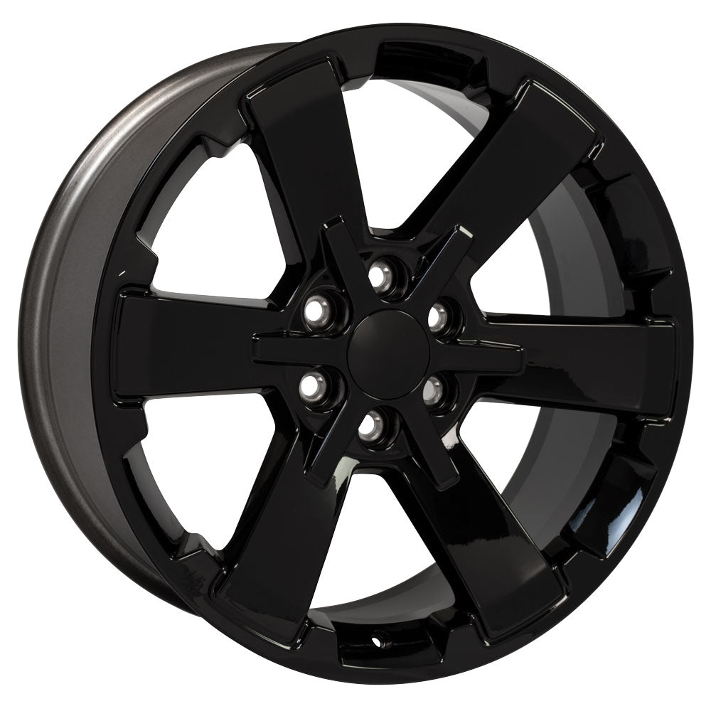 22x9 OE Wheels CV41B Gloss Black Wheel 6x5.5 (24mm)