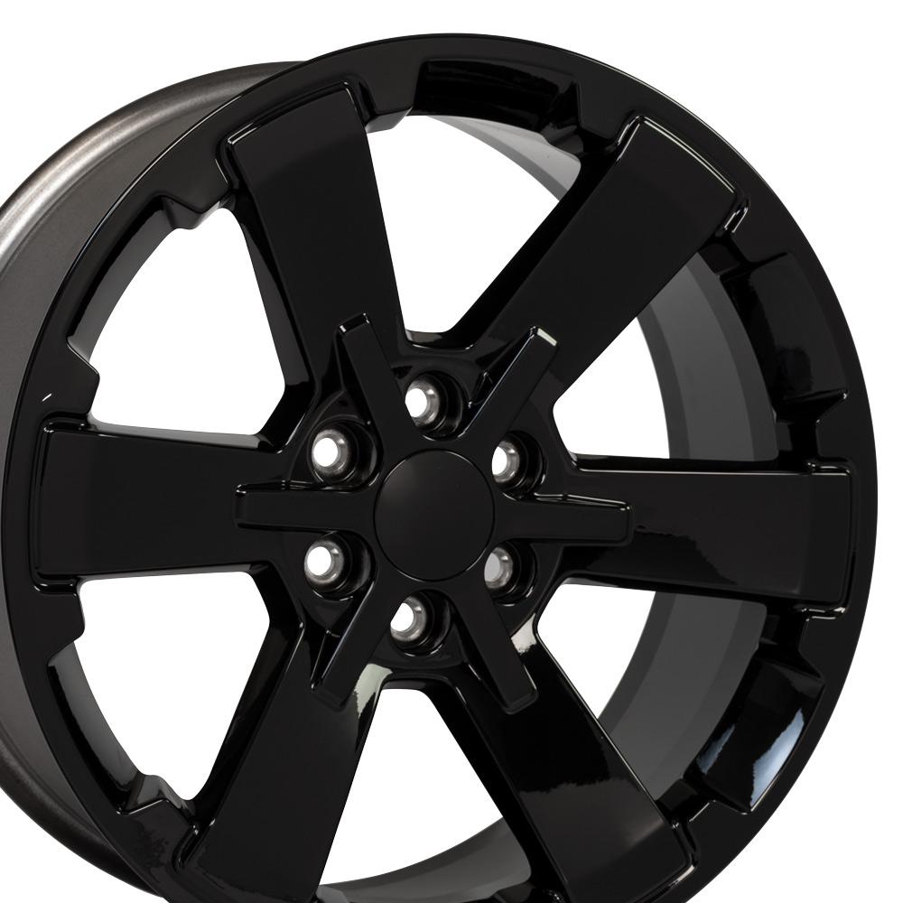 22x9 OE Wheels CV41B Gloss Black Wheel 6x5.5 (24mm)