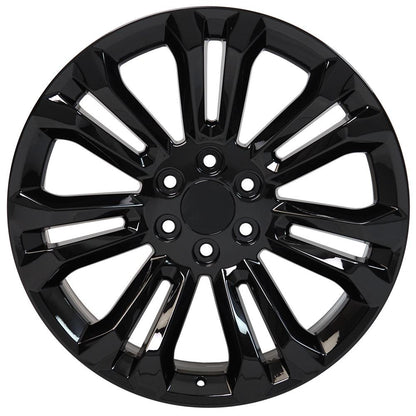 22x9 OE Wheels CV43 Gloss Black Wheel 6x5.5 (24mm)