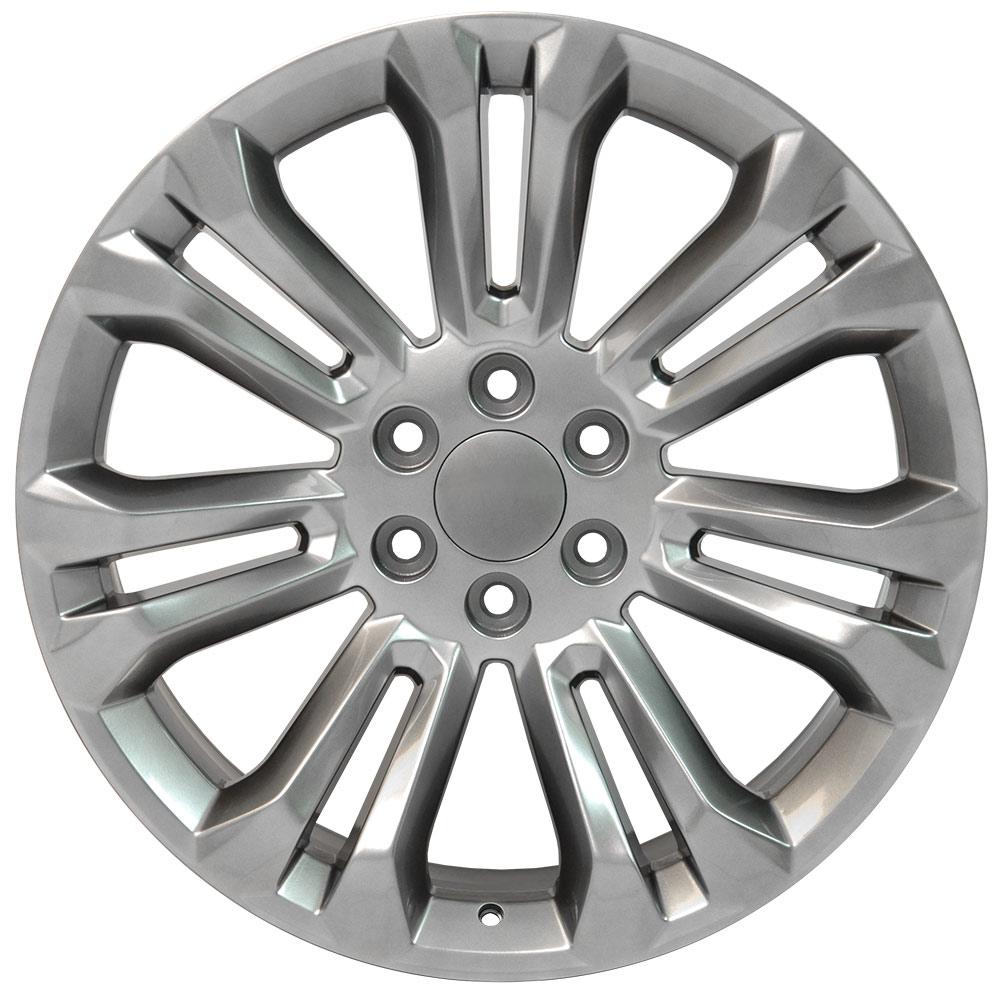 22x9 OE Wheels CV43B Hyper Black Wheel 6x5.5 (24mm)