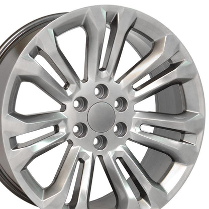 22x9 OE Wheels CV43B Hyper Black Wheel 6x5.5 (24mm)