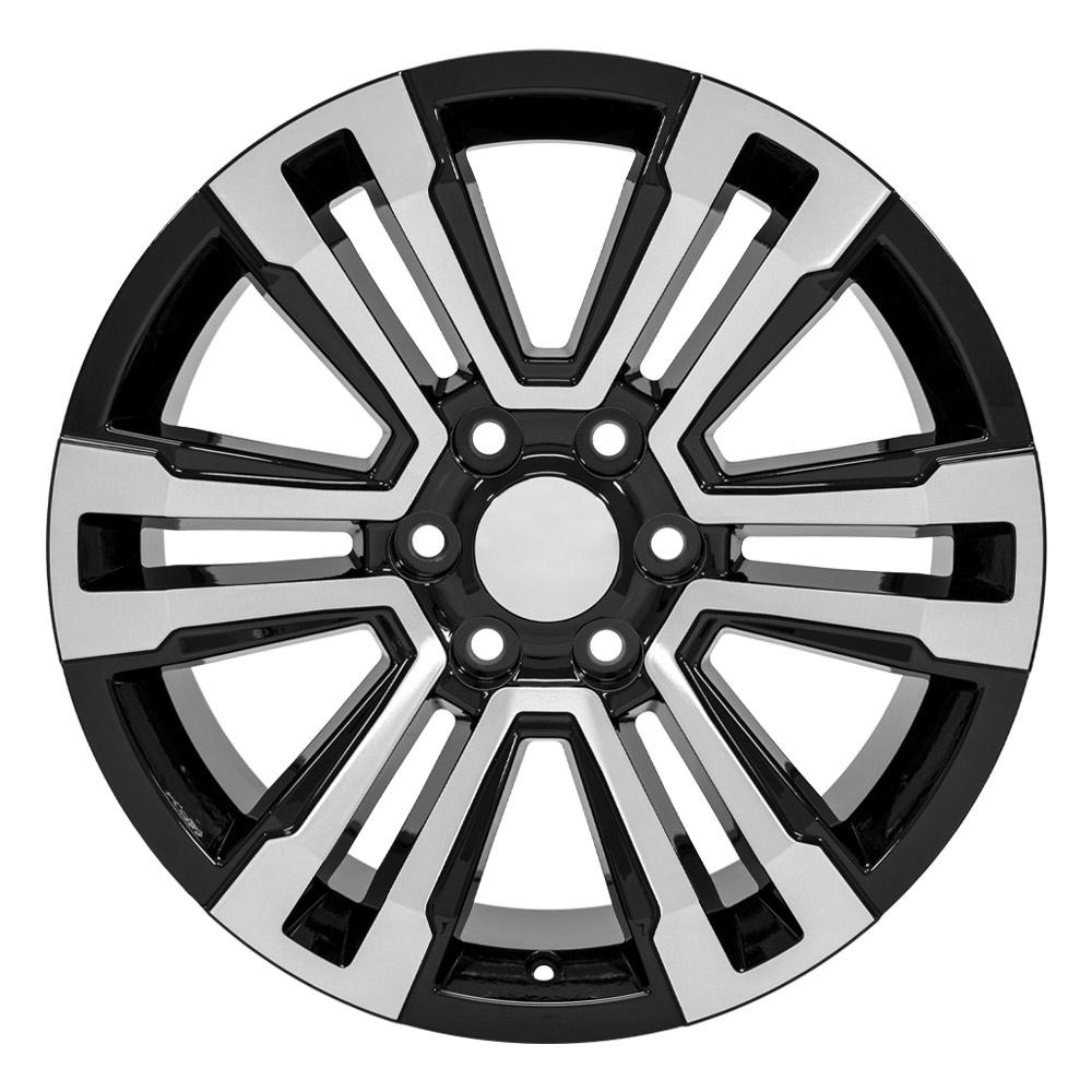 20x9 OE Wheels CV44 Black Machined Wheel 6x5.5 (24mm)