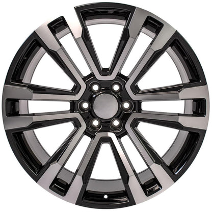 24x10 OE Wheels CV44 Black Machined Wheel 6x5.5 (24mm)