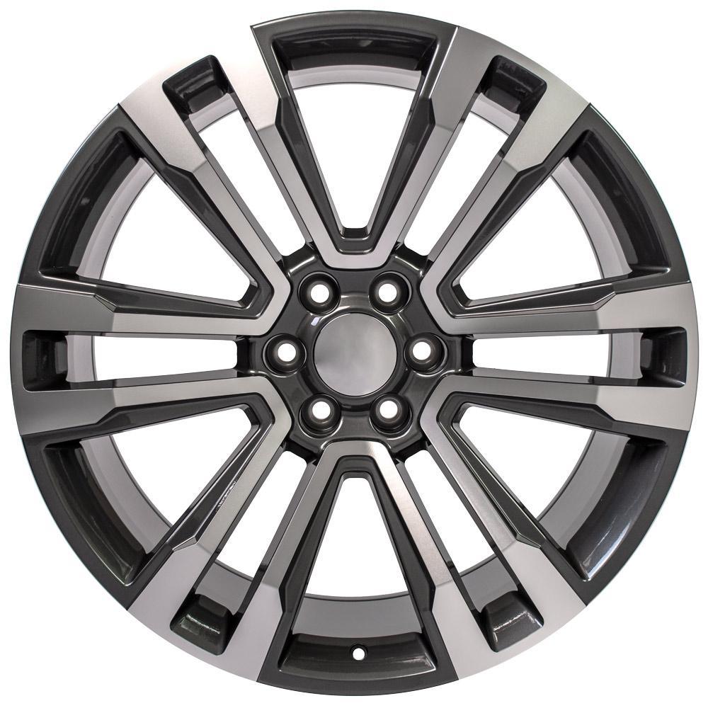 24x10 OE Wheels CV44 Hyper Black Machined Wheel 6x5.5 (24mm)
