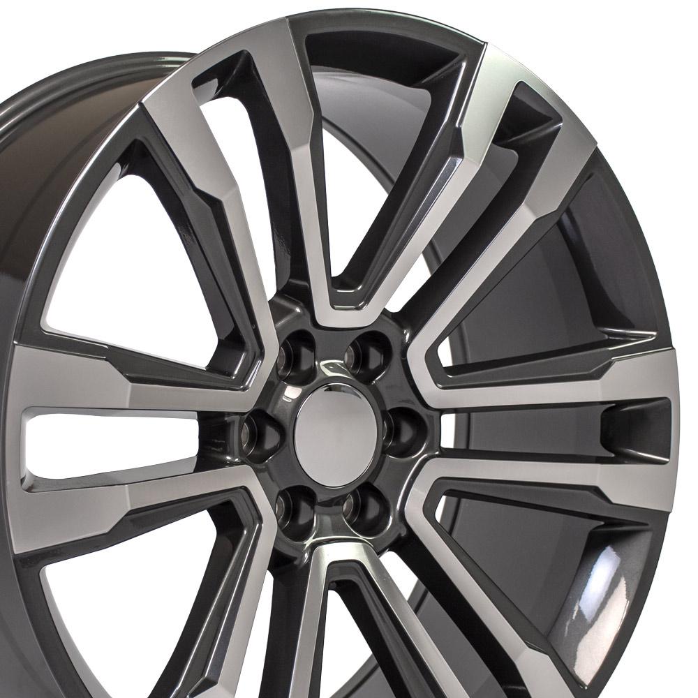 24x10 OE Wheels CV44 Hyper Black Machined Wheel 6x5.5 (24mm)