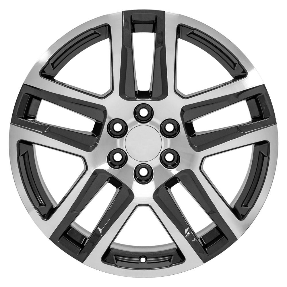 22x9 OE Wheels CV63 Gunmetal Machined Wheel 6x5.5 (28mm)