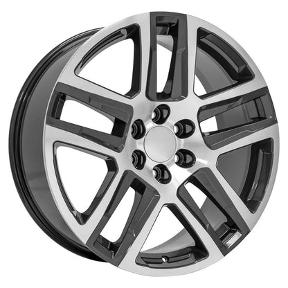 22x9 OE Wheels CV63 Gunmetal Machined Wheel 6x5.5 (28mm)