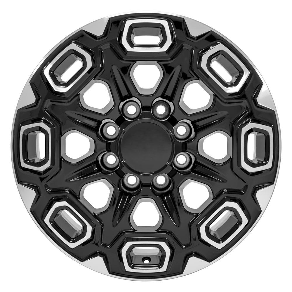 20x8.5 OE Wheels CV64B Black Machined Wheel 8x180 (47mm)