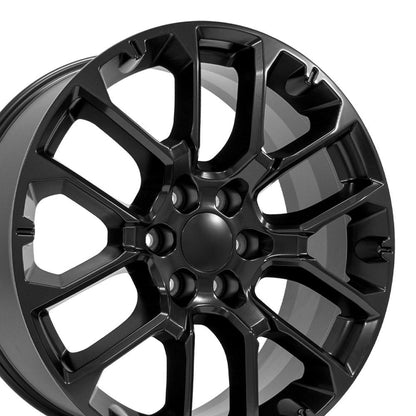 22x9 OE Wheels CV67 Satin Black Wheel 6x5.5 (28mm)