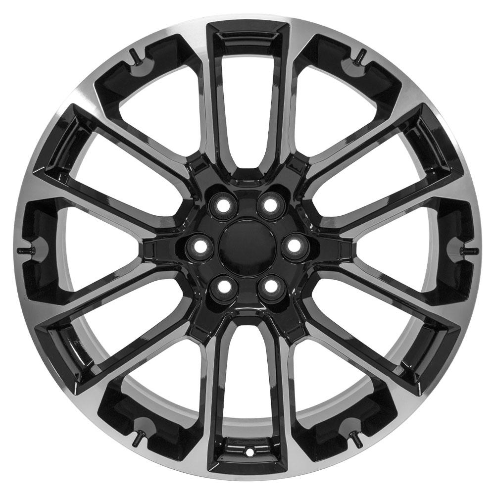 24x10 OE Wheels CV67 Black Machined Wheel 6x5.5 (28mm)