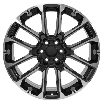 24x10 OE Wheels CV67 Black Machined Wheel 6x5.5 (28mm)