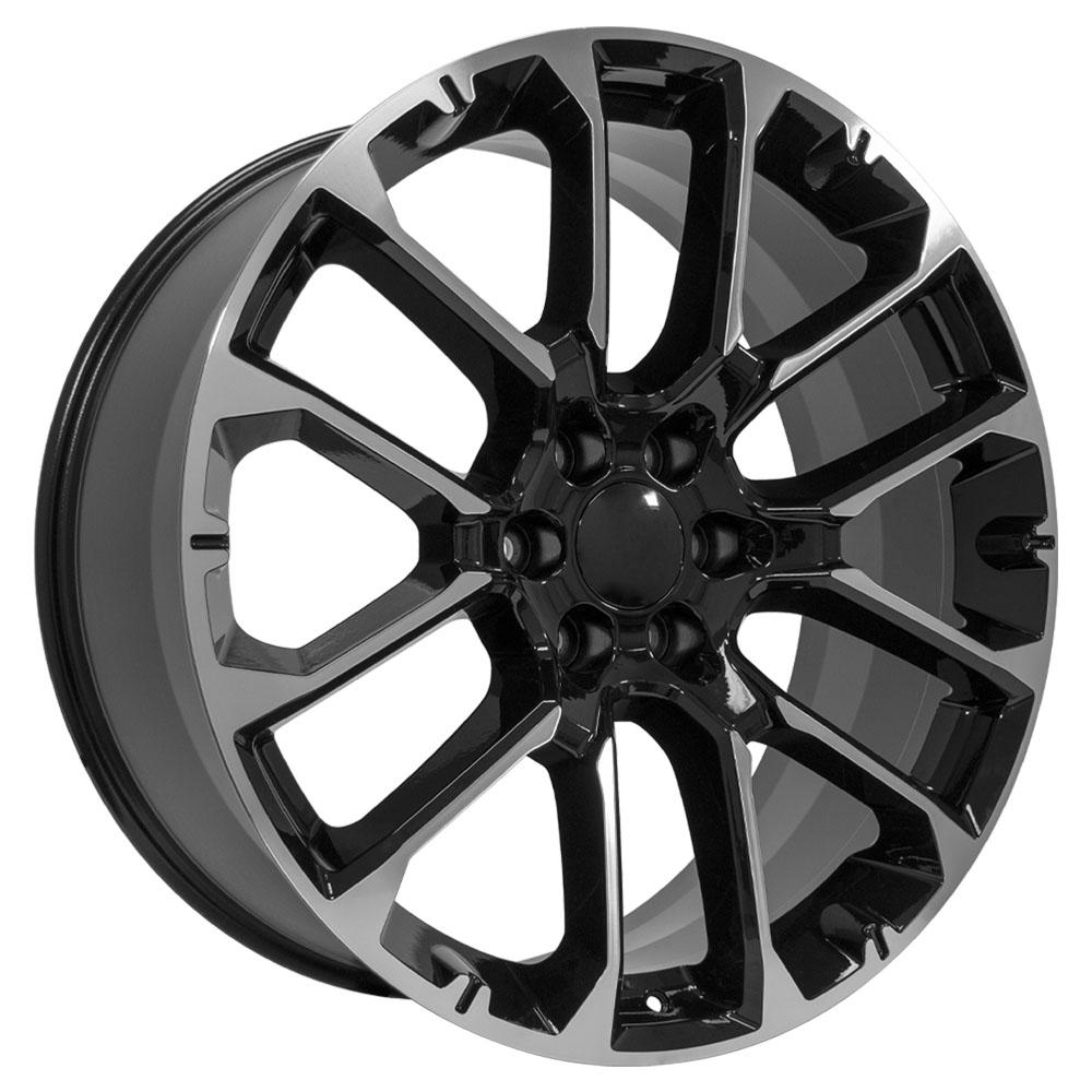 24x10 OE Wheels CV67 Black Machined Wheel 6x5.5 (28mm)