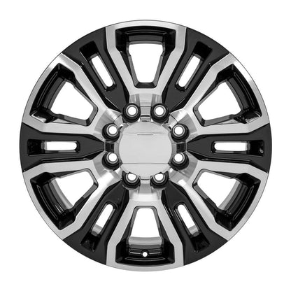 20x8.5 OE Wheels CV70A Black Machined Wheel 8x6.5 (12mm)