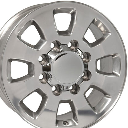 18x8 OE Wheels CV75A Polished Wheel 8x6.5 (12mm)