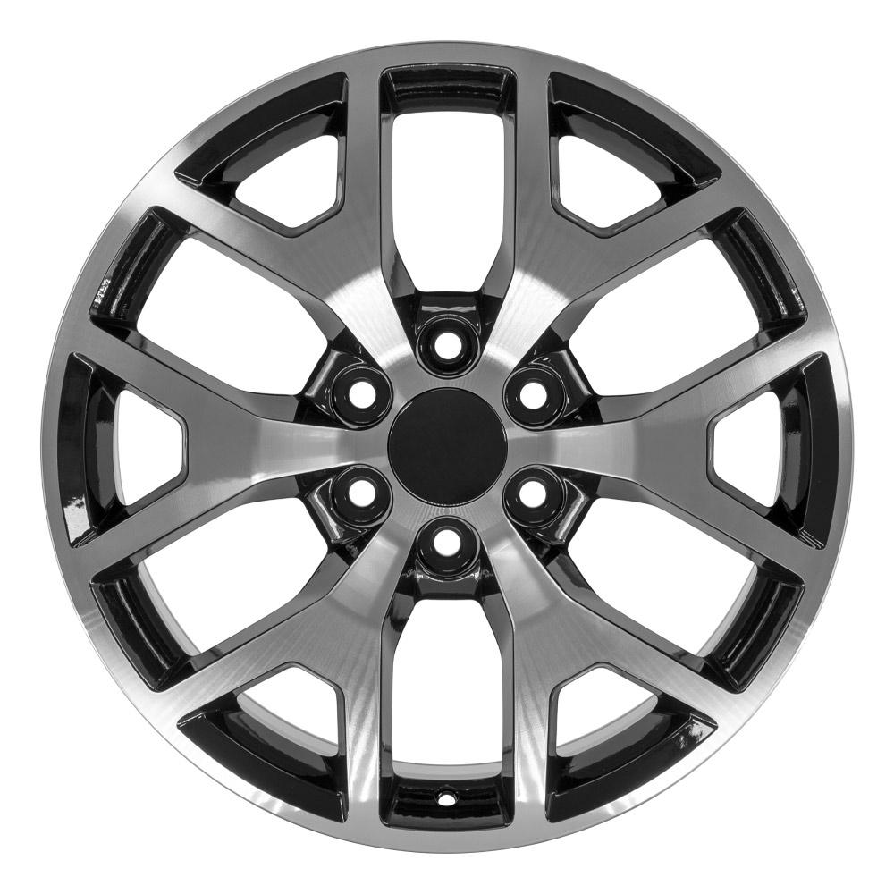 20x9 OE Wheels CV92 Black Machined Wheel 6x5.5 (27mm)