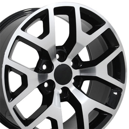 20x9 OE Wheels CV92 Black Machined Wheel 6x5.5 (27mm)