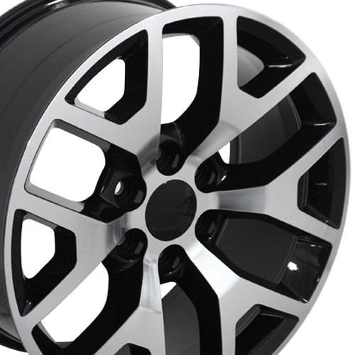 20x9 OE Wheels CV92 Black Machined Wheel 6x5.5 (27mm)