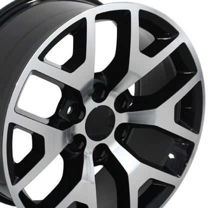20x9 OE Wheels CV92 Black Machined Wheel 6x5.5 (27mm)