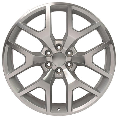 24x10 OE Wheels CV92 Silver Machined Wheel 6x5.5 (31mm)
