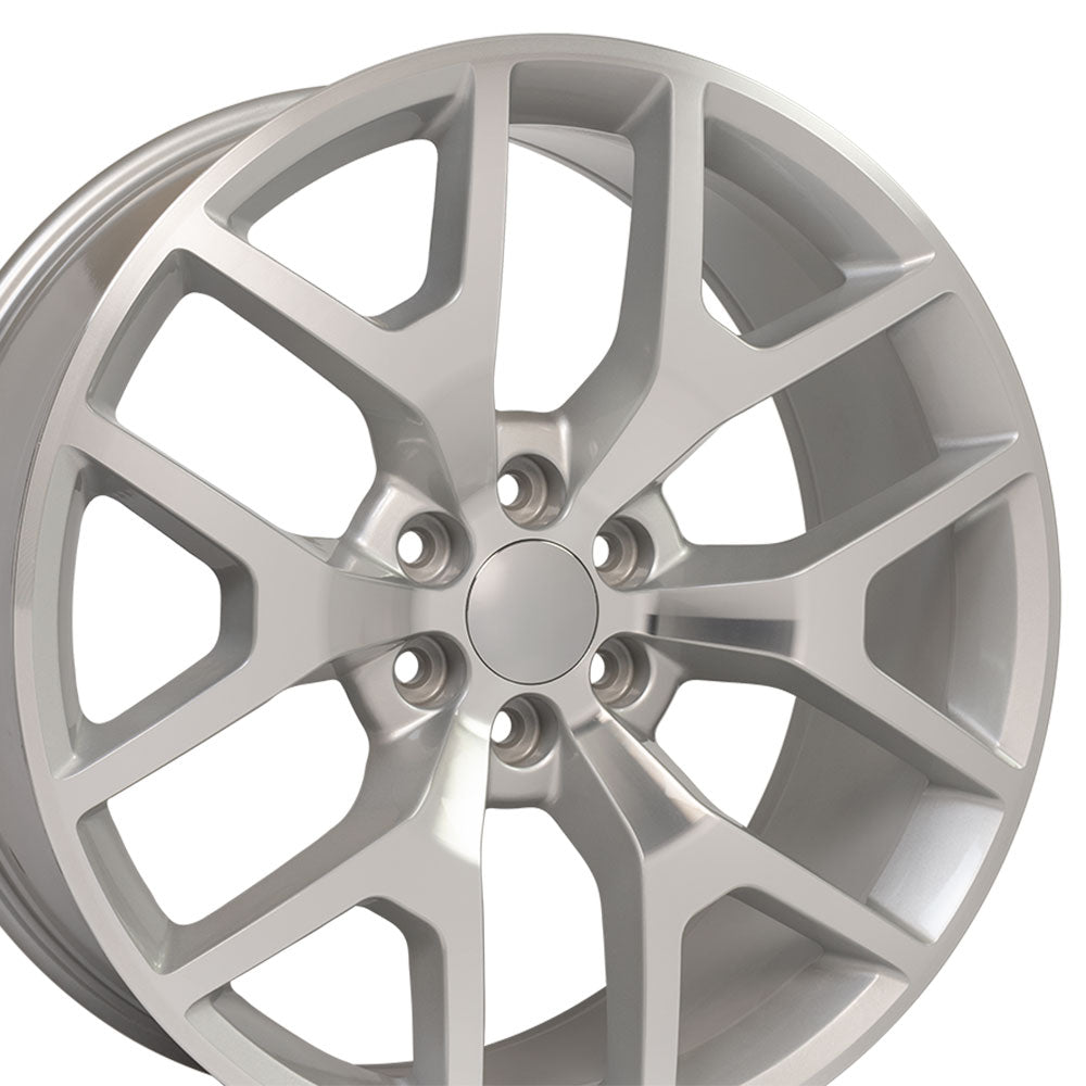 24x10 OE Wheels CV92 Silver Machined Wheel 6x5.5 (31mm)