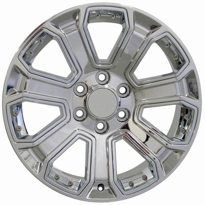 22x9 OE Wheels CV93B Chrome with Chrome Insert Wheel 6x5.5 (24mm)