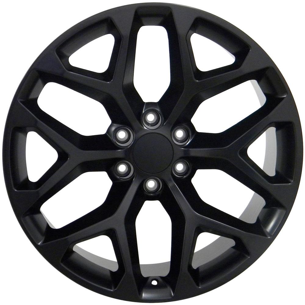 22x9 OE Wheels CV98B Satin Black Wheel 6x5.5 (24mm)