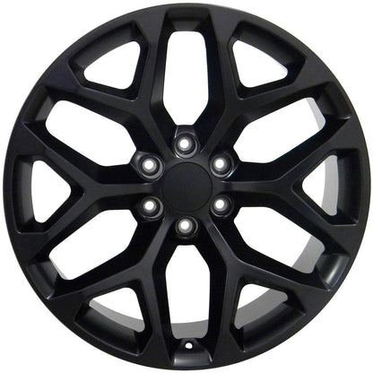22x9 OE Wheels CV98B Satin Black Wheel 6x5.5 (24mm)