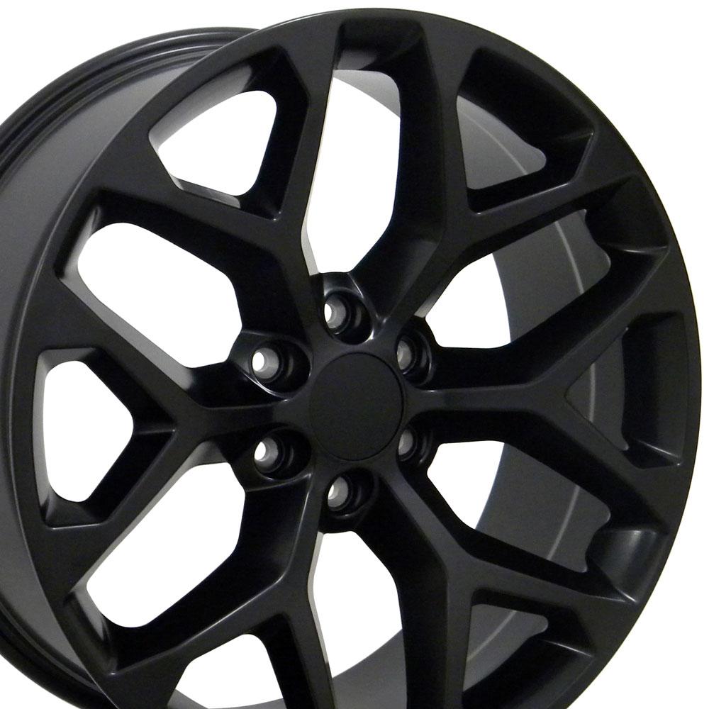 22x9 OE Wheels CV98B Satin Black Wheel 6x5.5 (24mm)