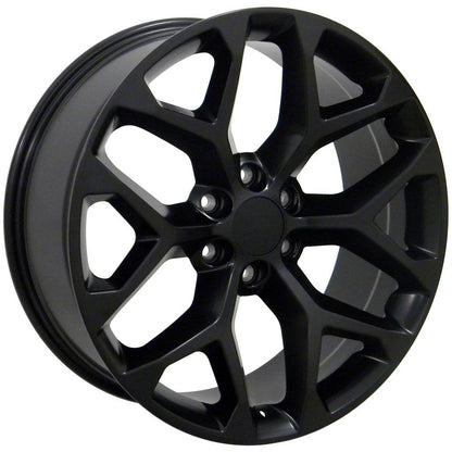 22x9 OE Wheels CV98B Satin Black Wheel 6x5.5 (24mm)