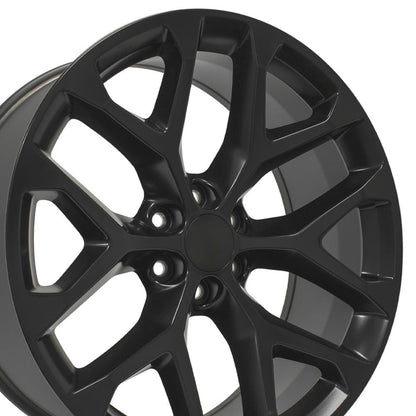 24x10 OE Wheels CV98B Satin Black Wheel 6x5.5 (24mm)