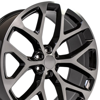 26x10 OE Wheels CV98 Black Machined Wheel 6x5.5 (26mm)