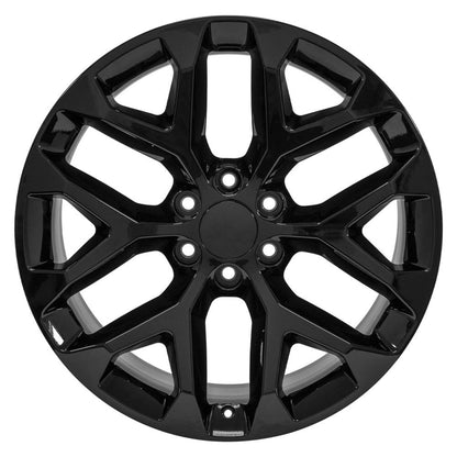 22x9 OE Wheels CV98B Gloss Black Wheel 6x5.5 (24mm)