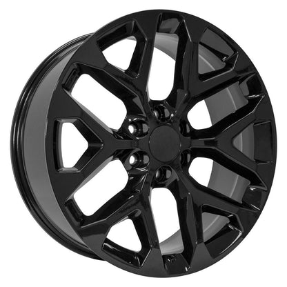 22x9 OE Wheels CV98B Gloss Black Wheel 6x5.5 (24mm)