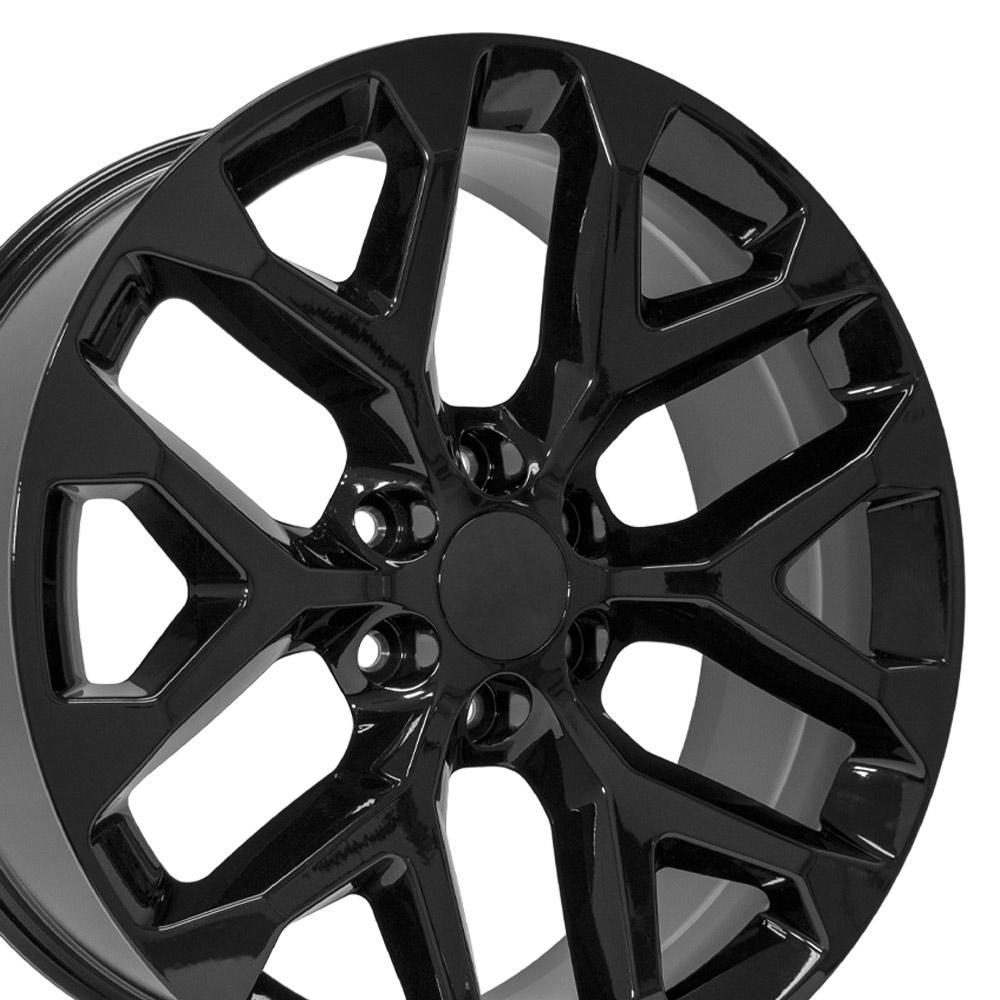 22x9 OE Wheels CV98B Gloss Black Wheel 6x5.5 (24mm)