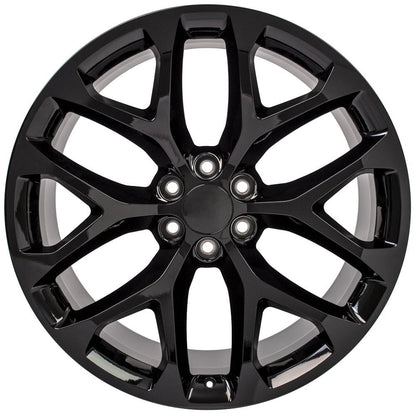 24x10 OE Wheels CV98B Gloss Black Wheel 6x5.5 (24mm)