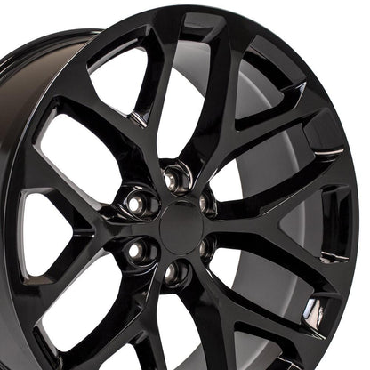 24x10 OE Wheels CV98B Gloss Black Wheel 6x5.5 (24mm)