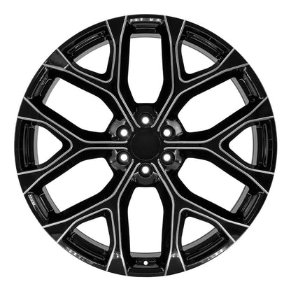 26x10 OE Wheels CV98B Black with Milled Edge Wheel 6x5.5 (24mm)