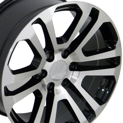 20x9 OE Wheels CV99 Black Machined Wheel 6x5.5 (31mm)