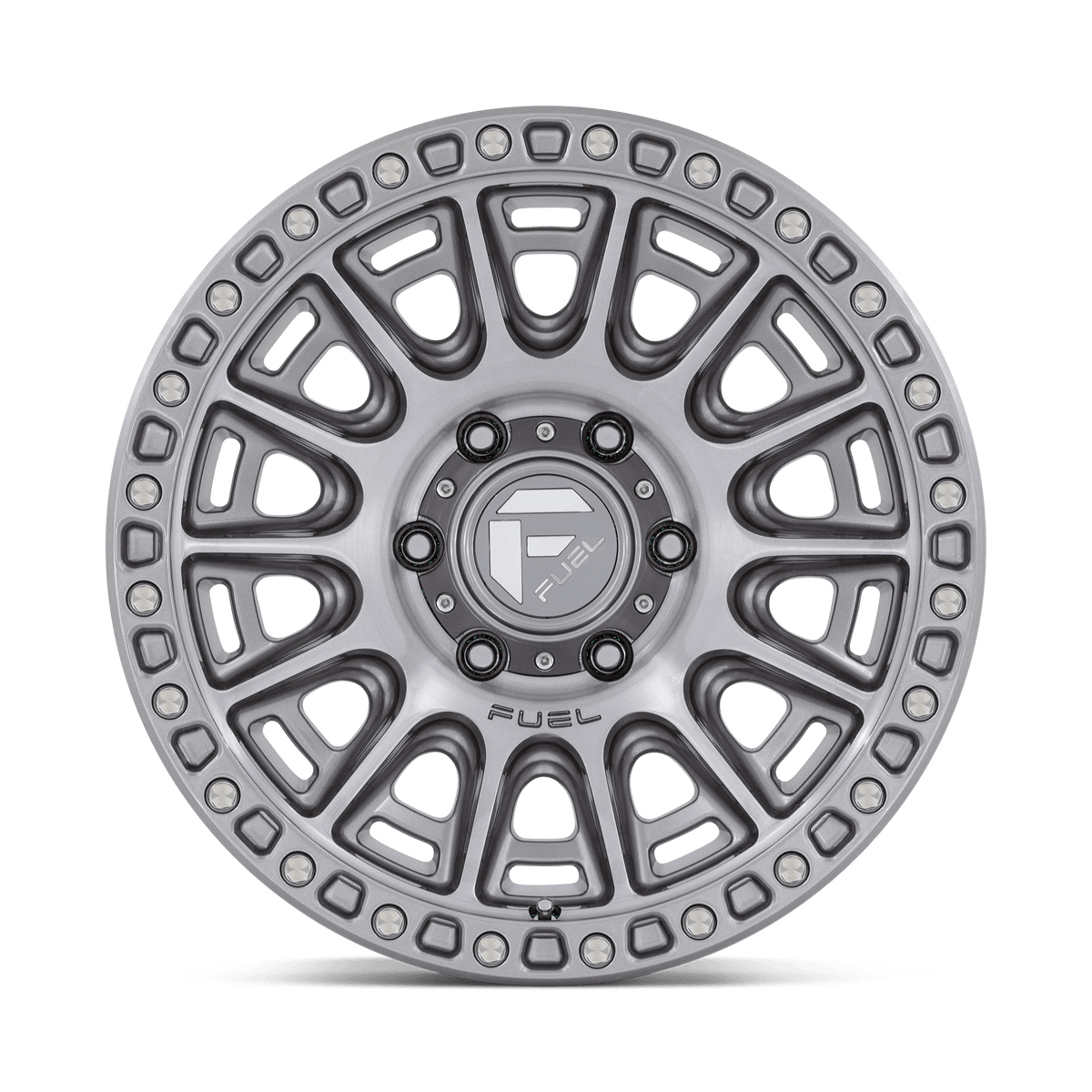 17x9 Fuel D833 Cycle Platinum Wheel 5x5 (-12mm)