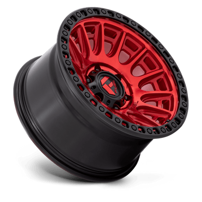 17x9 Fuel D834 Cycle Candy Red With Black Ring Wheel 5x5 (1mm)