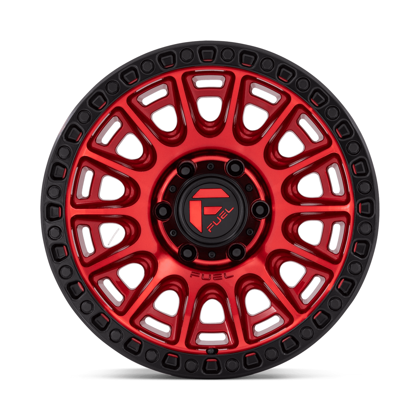 17x9 Fuel D834 Cycle Candy Red With Black Ring Wheel 5x5 (1mm)
