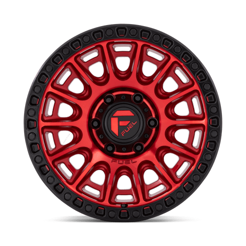 17x9 Fuel Off-Road D834 Cycle Candy Red With Black Ring Wheel 6x5.5 (-12mm)