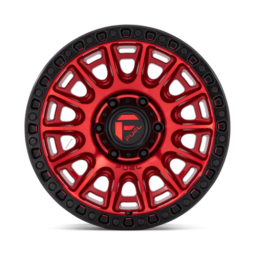 17x9 Fuel Off-Road D834 Cycle Candy Red With Black Ring Wheel 6x5.5 (-12mm)