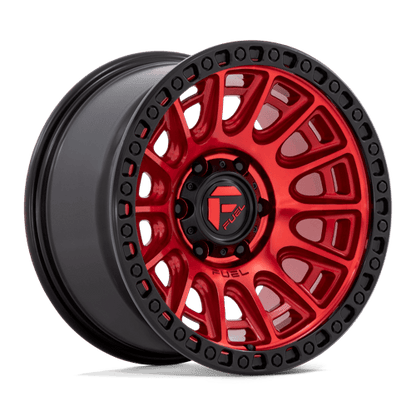 17x9 Fuel Off-Road D834 Cycle Candy Red With Black Ring Wheel 6x5.5 (-12mm)