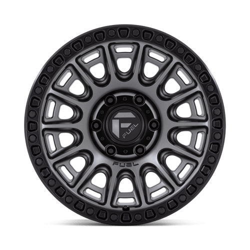 17x9 Fuel Off-Road D835 Cycle Matte Gunmetal With Black Ring Wheel 6x5.5 (-12mm)