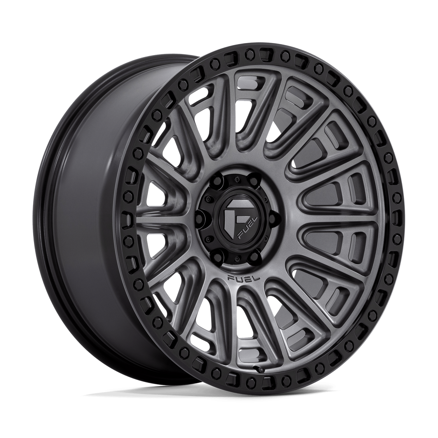 20x9 Fuel D835 Cycle Matte Gunmetal With Black Ring Wheel 6x135 (1mm)