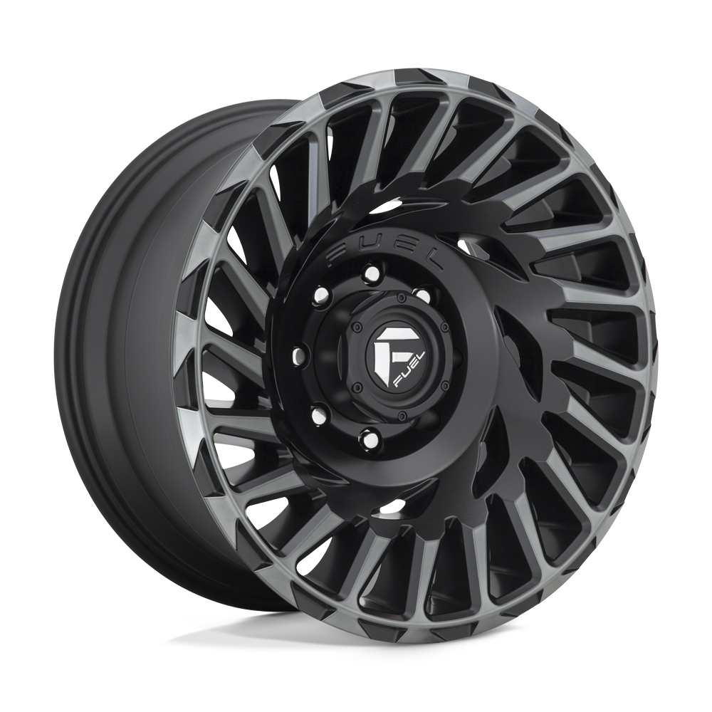 18x9 Fuel D683 CYCLONE MATTE MACHINED DOUBLE DARK TINT Wheel 5x150 (1mm)